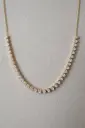 Heart Bezel Tennis Necklace