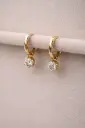 Diamond Drop Earrings YG