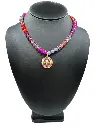 Boho Hamsa Medallion Necklace