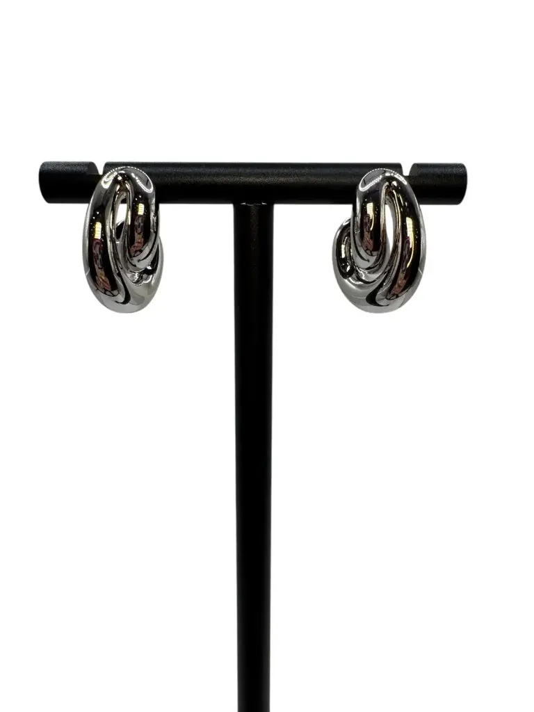 Floating Disk Earrings SS 