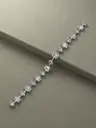Multi Shape Bezel Tennis Bracelet SS