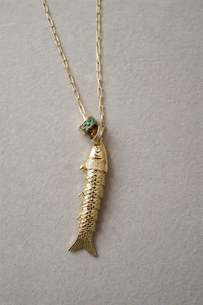 Chic Drish Fish 22in Necklace 