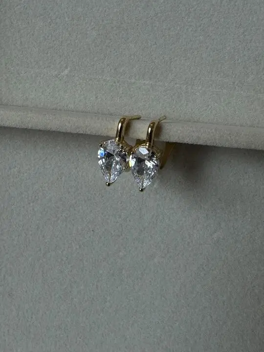 Pear Drop Stud Earrings