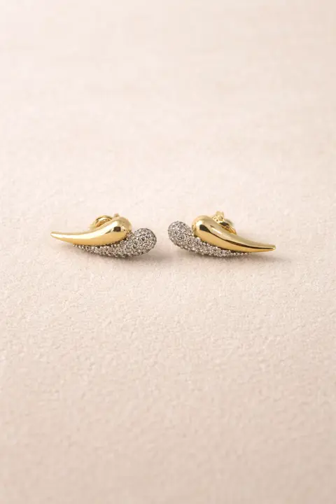 The Pave Spear Earrings
