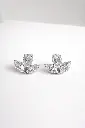 Tri-stone Flower Studs