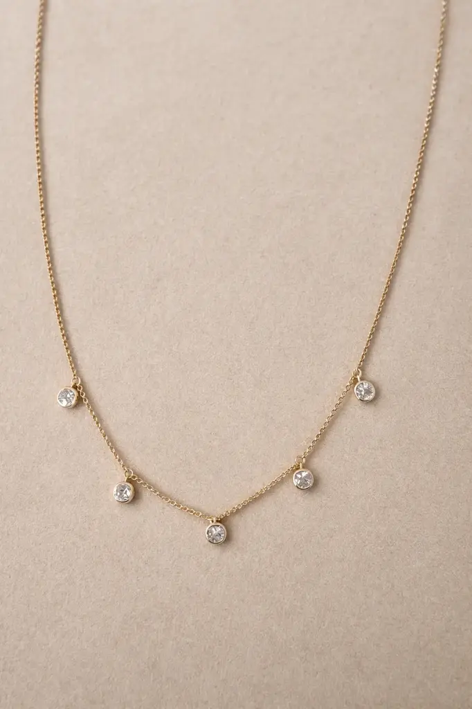 Cushion Drop Necklace