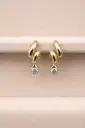Twist Crystal Earring