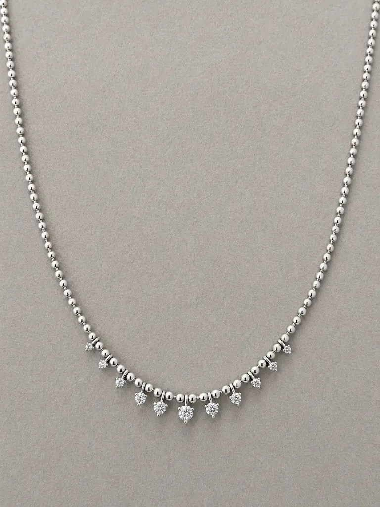 Dainty Crystal Drop Necklace (SS)