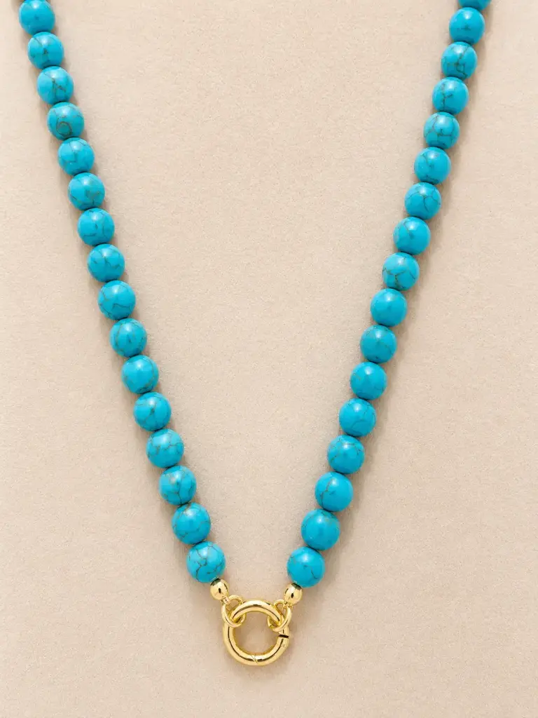 Turquoise Beaded Necklace 