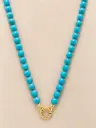Turquoise Beaded Necklace 
