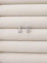 Double Cluster Stud Earring SS
