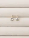 Double Cluster Stud Earring YG
