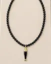 Black Drish Fish Necklace 