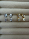 Double Pear Drop Stud