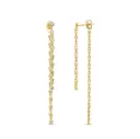 Bezel Falling Earrings