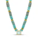 Seafoam Aqua Stone Necklace 