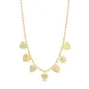 Golden Love Charm Necklace