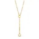 Fancy Link Push Clasp Lariat Necklace 