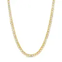 Bezel Square Tennis Necklace 