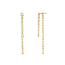 Liquid Gold Diamond Drop Earrings 