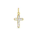 Iced Baguette Cross Charm 