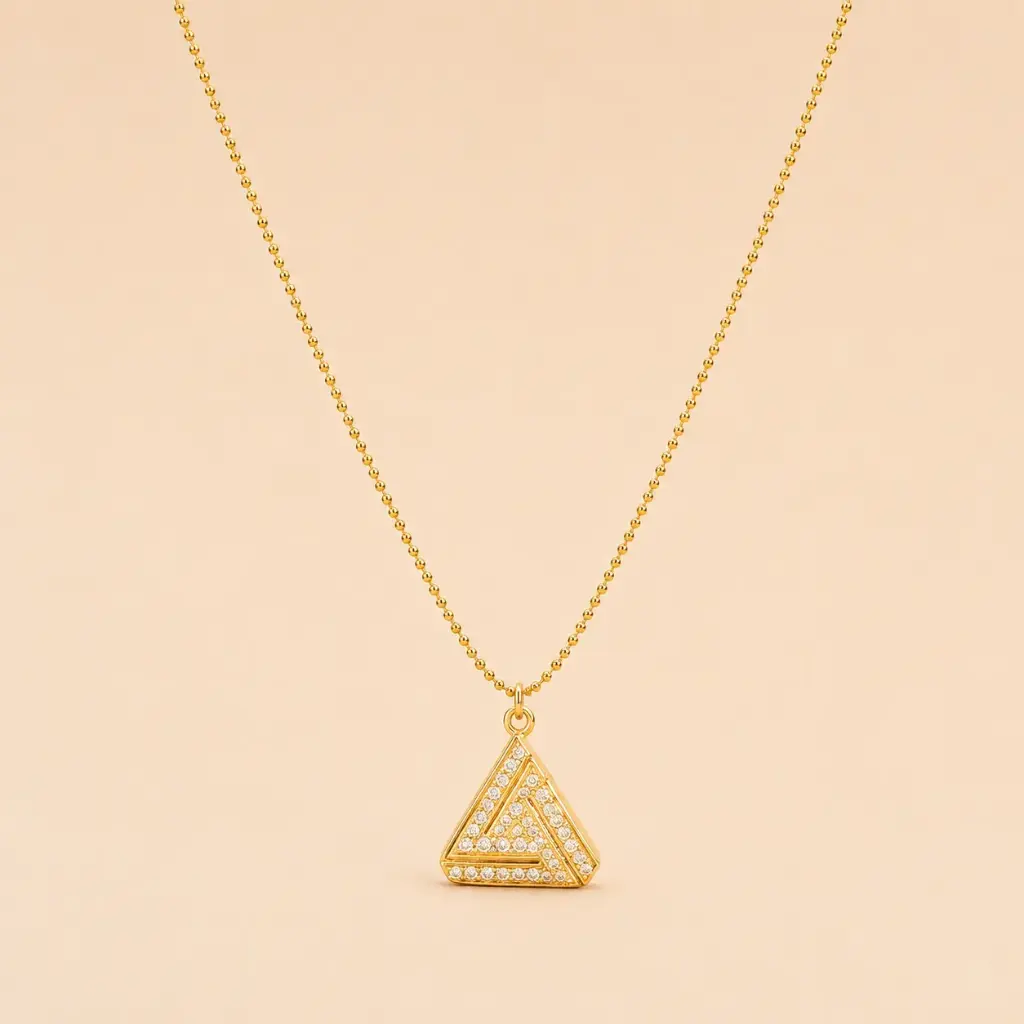 Abracadabra Triangle Necklace