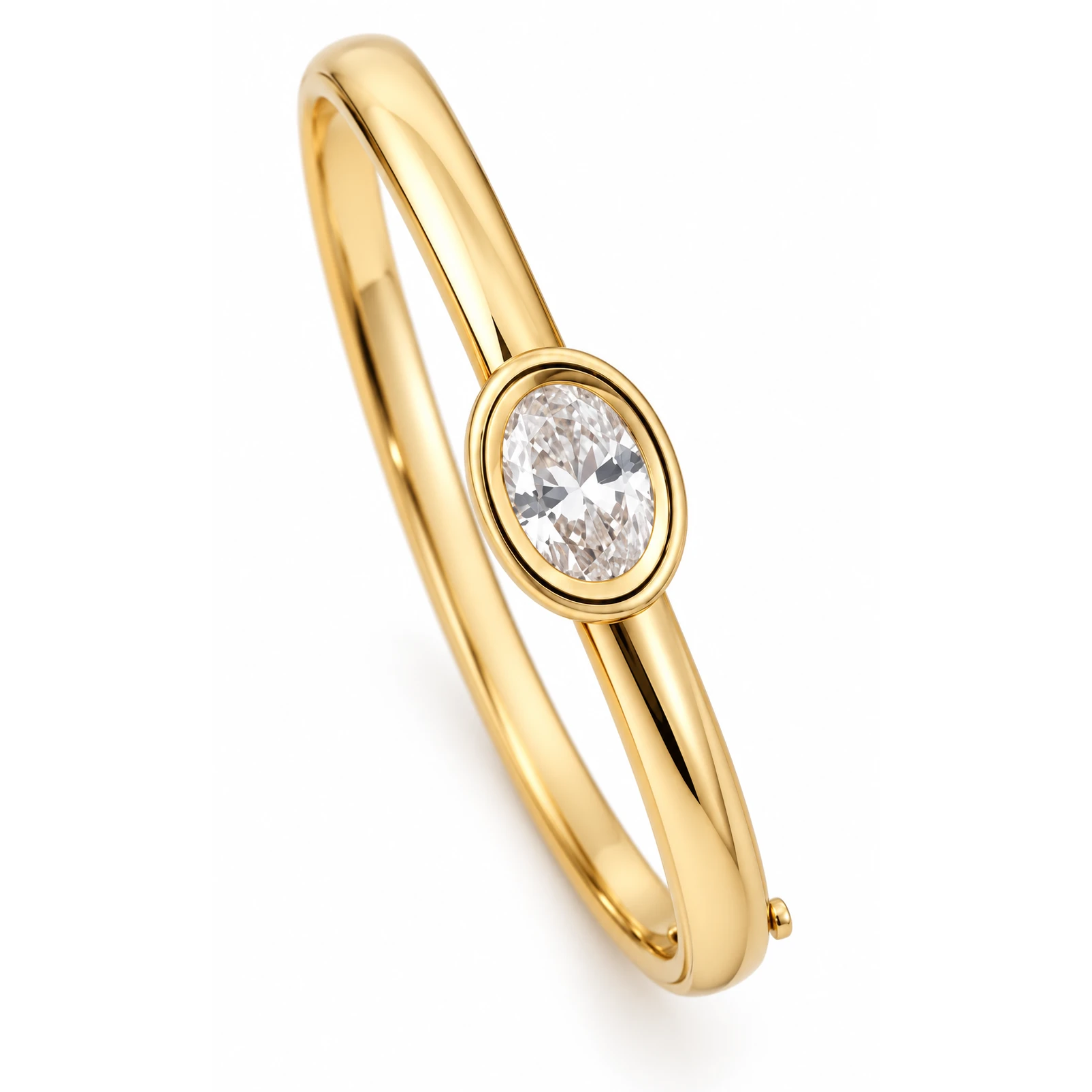 Oval Bezel Bangle
