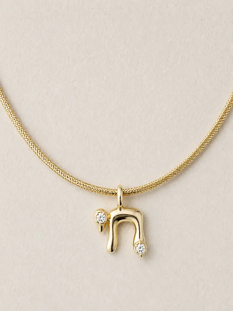 Modern Golden Chai Necklace