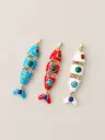 Segmented Drish Fish Charms