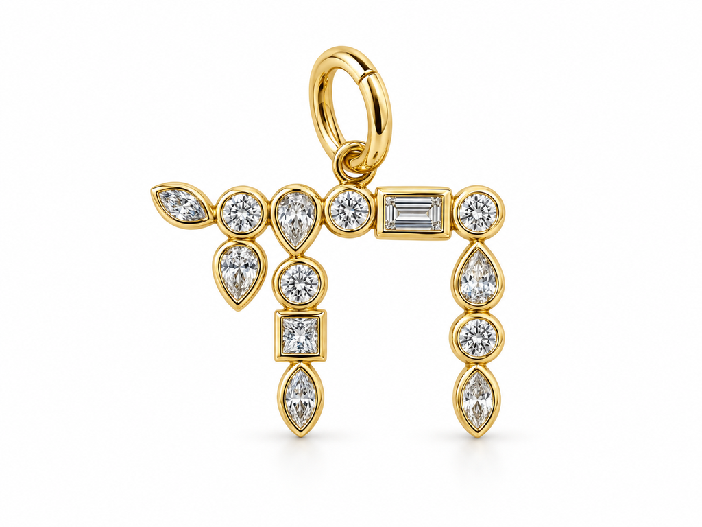 Multi-bezel Chai Charm YG
