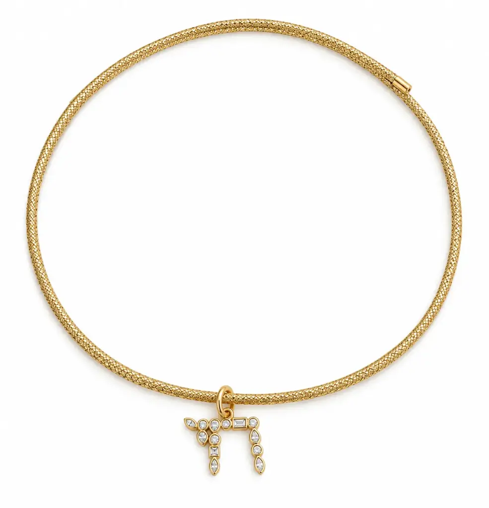 Multi-Shape Bezel Chai on Magnetic Chain