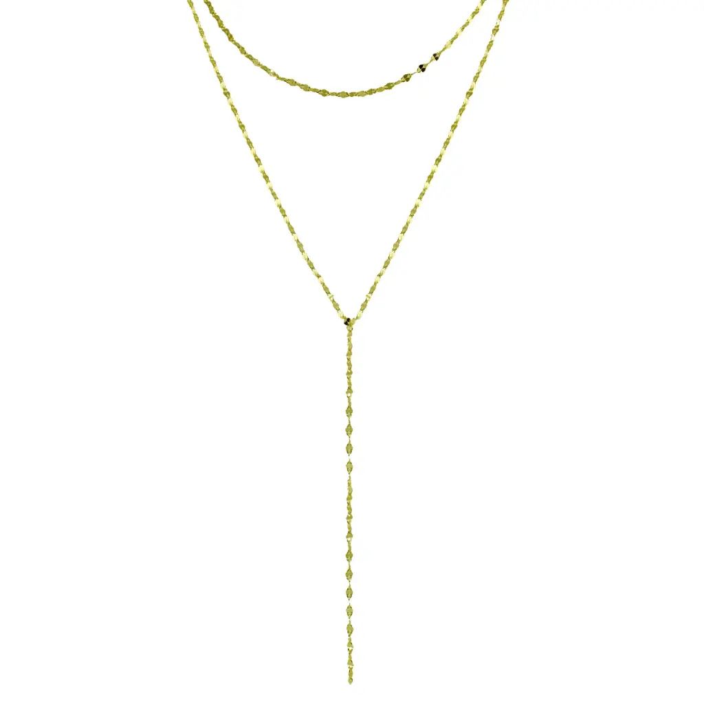 Shimmery Lariat Necklace 