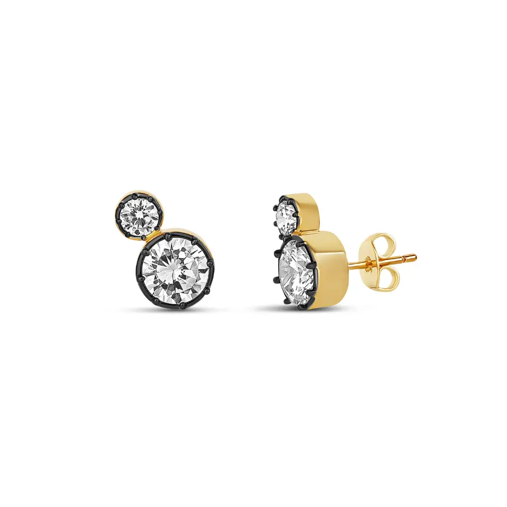 Noir Duo Studs 