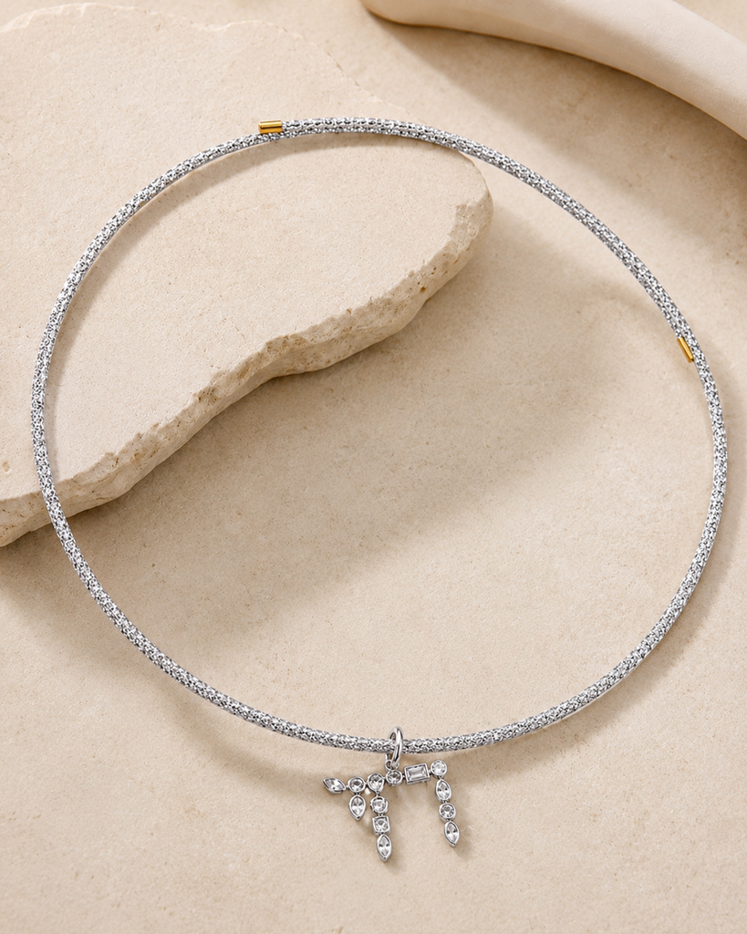 Multi-Shape Bezel Chai on Magnetic Chain SS