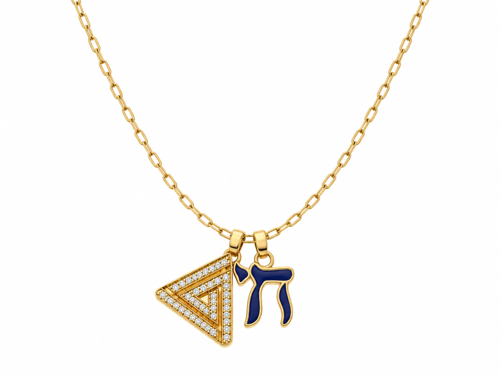 Abracadabra Chai Paperclip Necklace
