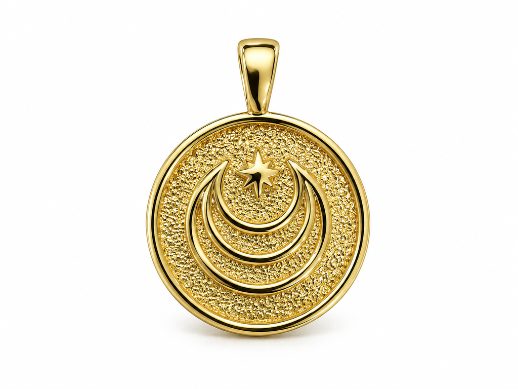 Moon and Star Charm  