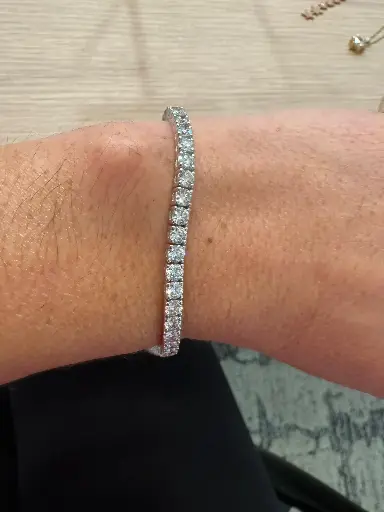 Statement Tennis Bracelet – 7ctw Lab-Grown Diamonds in 14k White Gold