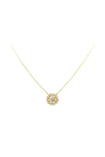 18kt Gold Diamond Pendant Necklace - 1.5 ctwt Diamonds