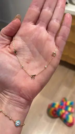 [N-PK-100] 14k Yellow Gold Jewish Charm Necklace