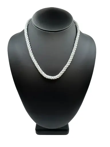 [N-PK-102-1] White Cord Necklace
