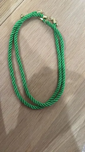 [N-PK-102-2] Lime Green Cord Necklace