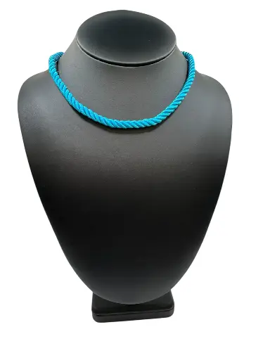 [N-PK-102-3] Teal Cord Necklace