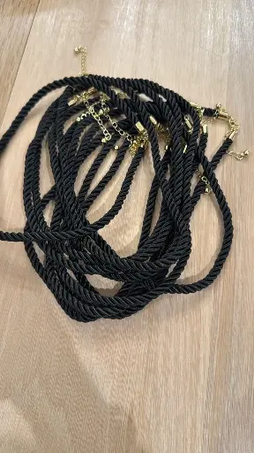 [N-PK-102-7] Noir Cord Necklace