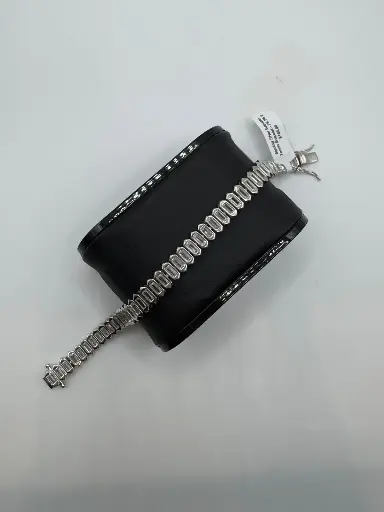 [B-PK-94-2] Sterling Silver Baguette Tennis Bracelet