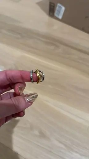 [E-PK-70] Two Tone Ear Cuff