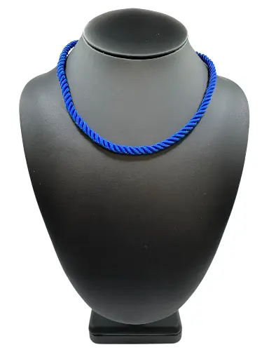 [N-PK-102-8] Midnight Blue Cord Necklace