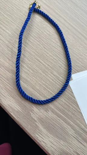 [N-PK-102-8] Midnight Blue Cord Necklace