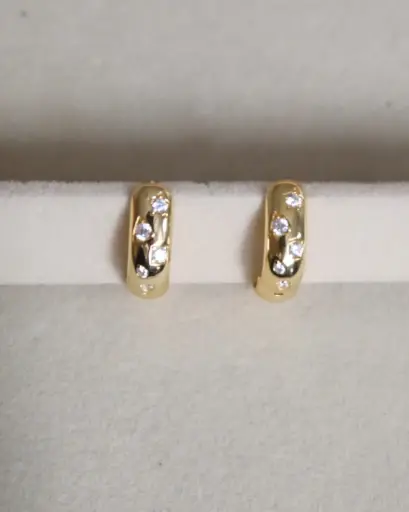 Gem Fusion Hoops Gold