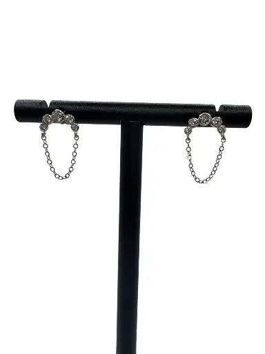 Royal Orbit Stud Earrings Sterling Silver