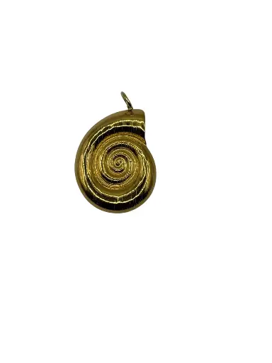 Golden Snail Charm